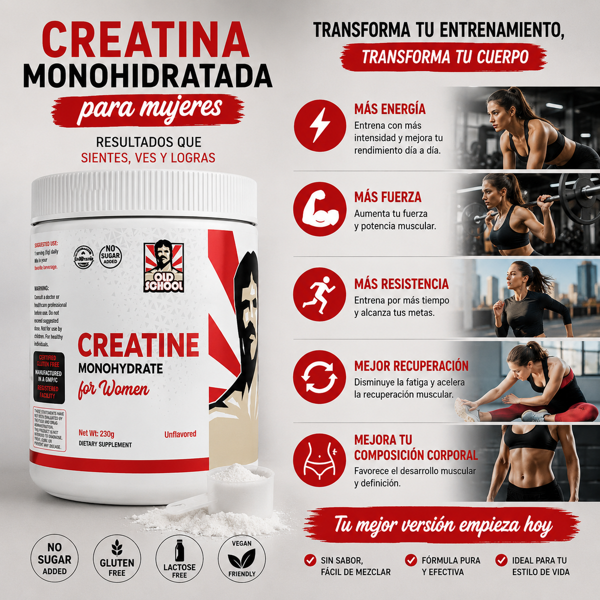Creatina For Women - Creatina Monohidratada